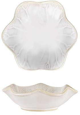 Ceramic Spoon Rest 2pcs,Tea Bag Holder Dish,Flower Shape Spoon Holder Kitchen,Sauce Dishes,Sushi Soy Dipping Bowl,Coffee Station Decor Coffee Accessories New Home Gifts Home Decor (White)