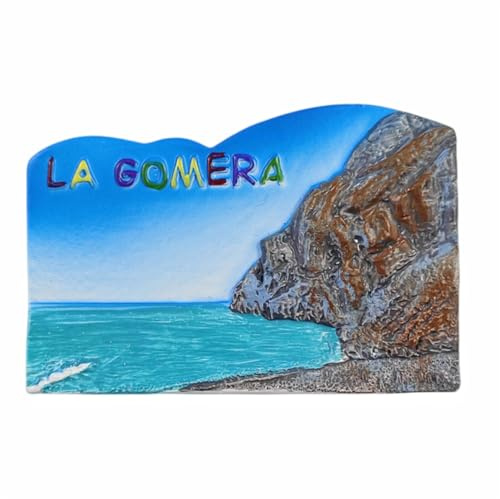 La Gomera Spanien Kühlschrankmagnet, Souvenir, Geschenk, Kunstharz, handgefertigt, La Gomera-Kühlschrankmagnet, Heim- und Küchendekorationskollektion