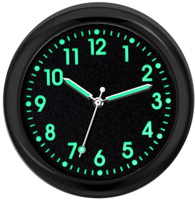 Vehículo Dashboard Reloj Coche Air Vent - Reloj de Cuarzo Pequeño Analógico Luminoso