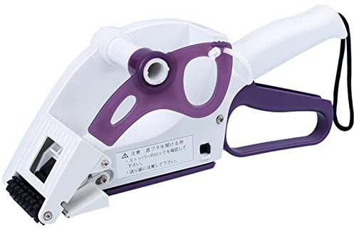 Tissting Label Applicator, Portable Barcode Applicator Gun Small Handheld Semi Automatic Labeler Supermarket Price Labeling Machine for Round Bottles, Boxes, Fruits Labeling (YH-60)