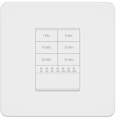 LIDER 30-Minute Countdown Timer Switch, Earth Required, No Neutral Required