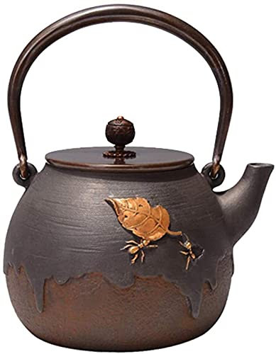 Teiera Bollitore Antico in Ghisa Bollitore Giapponese per Il tè Teiera in Ghisa Infusore - 1,4L Fatto a Mano Ottimo per tè Giapponese o tè Cinese