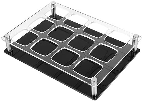 IMIKEYA Porte-gobelet En Acrylique Porte- Verres à Martini Chariot Tir Organisateur De Verres à Liqueur Expresso Distributeur De Boissons De Golf Chaud Sirop Bar Transparent