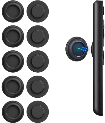 Freewindo Lot de 5 supports muraux magnétiques pour télécommande TV, support mural en silicone pour télécommande de lit, TV, ventilateur de plafond et climatiseur (noir)