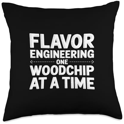 Flavor Engineering One Woodchip at a Time Meat Smoking Throw Pillow