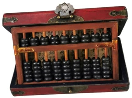 Soroban, Boulier Standard À 9 Chiffres, Calculatrice Chinoise En Bois, Outil De Comptage, Boulier Multifonctionnel Avec Boîte Boulier Chinois