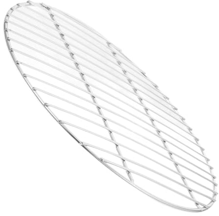 TEHAUX Grill Mesh Acier Inoxydable Résistant et Portable pour Barbecue Rond Adapté Aux Grils à Gaz et Électriques pour Viande Légumes et Poissons Extérieur