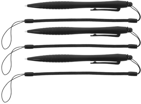 MAGICLULU 3 Pezzi Stylus Pen per Disegnare su Tablet con Punta Precisa in Abs, Penna Digitale Resistente per Schermo Resistivo con Cordino Anti-smarrimento, per Disegno e Schizzi