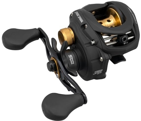 Lew's Classic Pro Speed Spool SLP Baitcast Fishing Reel, 7.5:1 Gear Ratio, Graphite Frame, Premium 5 Stainless Steel Ball Bearings