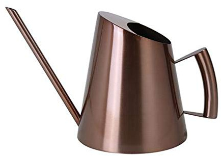 luckything Edelstahl Gießkanne 400/900 / 1500ML Giesskanne Blumengießkanne Metall Für Zimmerpflanzen Gartengießkanne Blumenkanne Goldener Langer Mund Kleine Für Die Balkon Gartenarbeit Garten