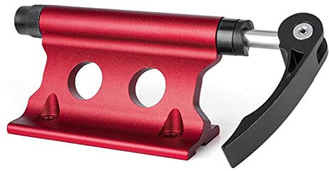Roof Rack Bike Racks Car Roof Bicycle Front Fork Fixing Clip Support Installation Holder Lock Truck Cycling Mount Bracket Cross Bar (Color : Red)