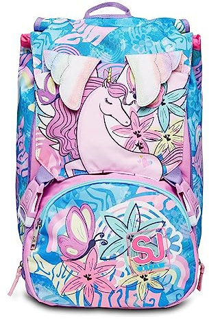 SJ GANG, Zaino Scuola SJ GANG, Zaino Estensibile Big UNIWING, Multicolore, Doppio Scomparto, Zaino Scuola e Tempo libero