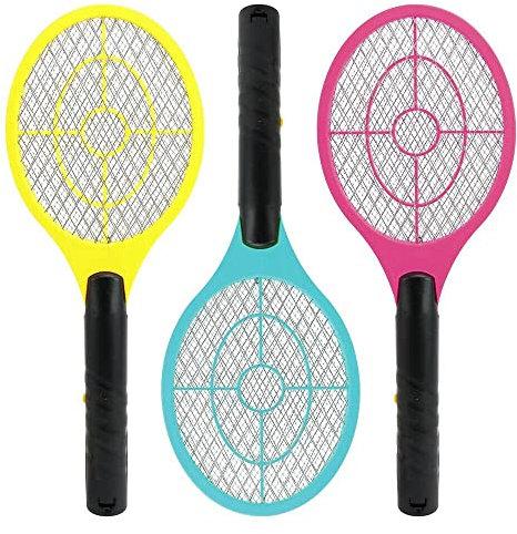 Electric Zapper Bug Fly Swatter Mosquito Insect Killer Wasp Trap Swat Racket Bat Colour random (Colour random 1)
