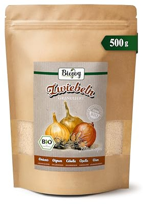 Biojoy EKO Granulerad lök, 500 g | Lökgranulat från Indien, torkat, Allium cepa L.