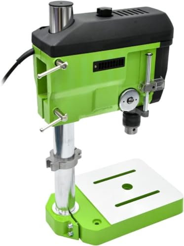 CHRISK Mini perceuse d'établi Multifonction 680W Perceuse d'établi électrique Haute Puissance Fraiseuse portative de perceuse de menuiserie 680W