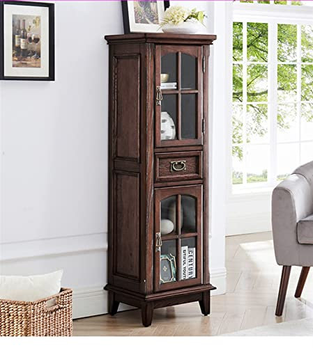 MOOWI Weinschrank Weinschrank, Badezimmerschrank, Seitenschrank, einfacher Haushalt, Badezimmerboden, schmal, freistehender Seitenschrank, Aufbewahrung Barschrank (Color : A), Dingzhebo2022