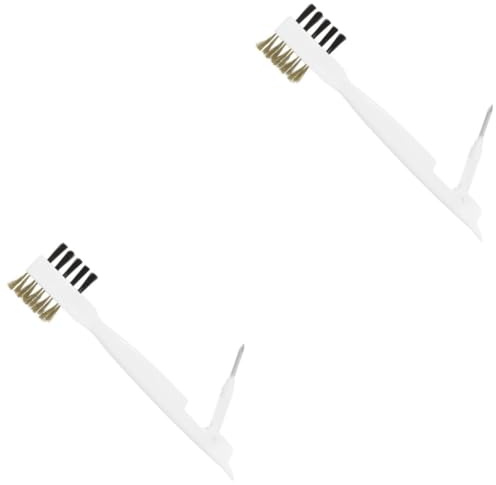 Beavorty 2 Piezas Cepillo de Limpieza de Cocina Cepillo para Estufa Limpiador de vitrocerámicas Limpiador de Vidrio cepillar Limpiador de Estufas de Gas Cepillo para Fregar con Mango Limpio