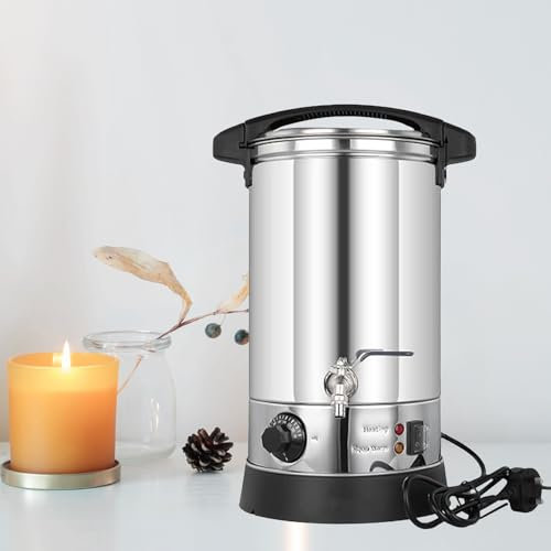KYZTMHC Wax Melter for Candle Making Large Wax Melting Pot with Spout Stainless Steel Double Boiler Candle Making Machine for All Wax(25L)