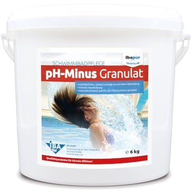 IBA 6 kg pH-Minus Granulat pH Wert Senker pH-Regulierung Pool DIN19643