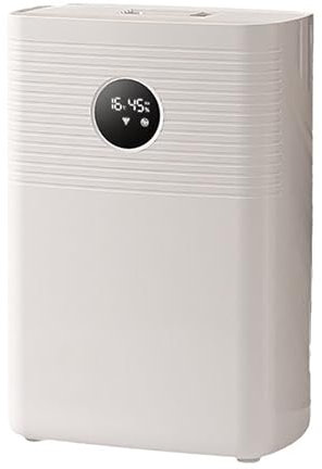 FfiMe Deshumidificador doméstico de 12 l/día, Potente deshumidificador con Pantalla Digital de Humedad y Control Remoto, Tanque de Agua de 2,5 l, Ultra silencioso, para Dormitorio, baño, secar Ropa