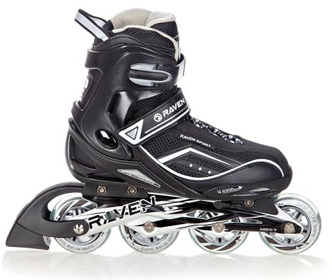 Raven Inline Skates Inliner Total Black (43-46 (26,5cm-29cm))