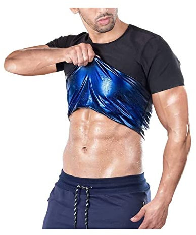 Men's Shirt, Slimming Shirt For Men, Neoprene Sports Vest For Fitness Sports, Sauna, Quick Sweating(Men_Large)