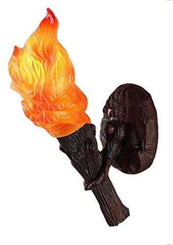 lamp Personality Creative Retro Industrial Wind Torch Wall Lamp Cafe Restaurant Sconce Aisle Corridor Outdoor Lantern Waterproof Torch Decoration Resin Light lamp