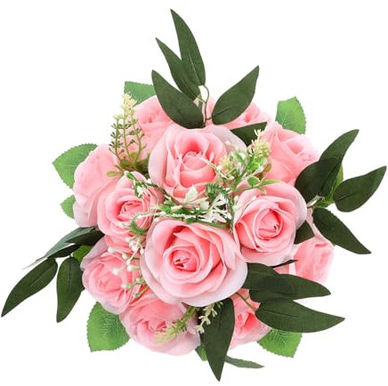MAGICLULU Blumenkugeln Für Hochzeitsmittelstücke Simulierte Blumensträuße Kunstblumen Für Innenszenen Blumenstraußkugel Als Party Mittelpunkt Blumenstiele Für Dekoration
