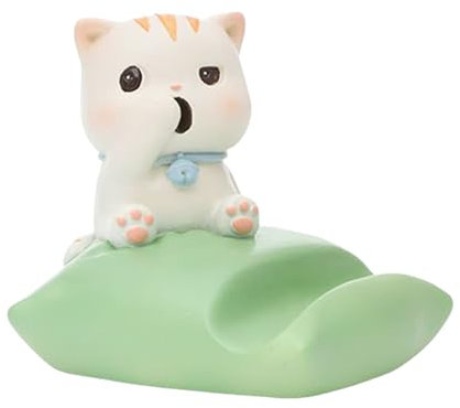 Cat Phone Holder - Cute Cat Resin Phone Cradle, Desk Non-Slip Phone Holder | Lazy Cat Phone Ornament, Lazy Cat Phone Ornament Deco