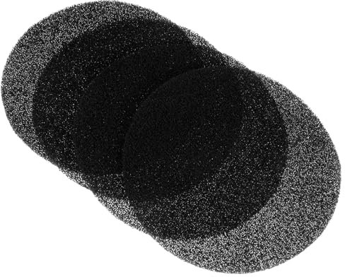 Sosoport 4pcs 7.25inch Compost Bin Filters Activated Carbon Round Replacement Pads for Kitchen Indoor Composters and Cat Litter Box Filter Replacement