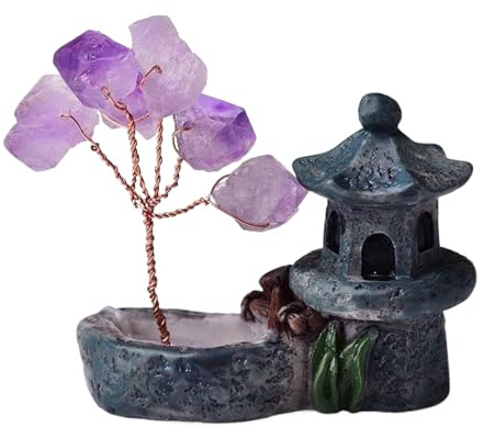 Générique | Énergétique en Améthyste Reiki - Petite Figurine de Collection de Bureau Énergie Positive Décoration Maison Idée Cadeau pour Anniversaire Mère Hommes Femmes