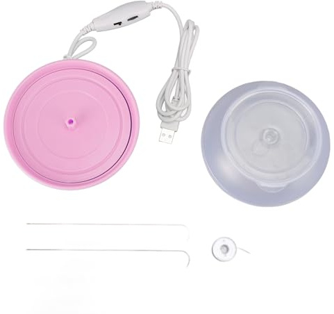 Electric Bead Spinner, USB Bead Spinner mit Stufenloser Geschwindigkeitsregelung, Rosa - Effizienter Bead Dreher, Drehhilfe für DIY Armband, Perlenfädler für Einsteiger (Rosa)