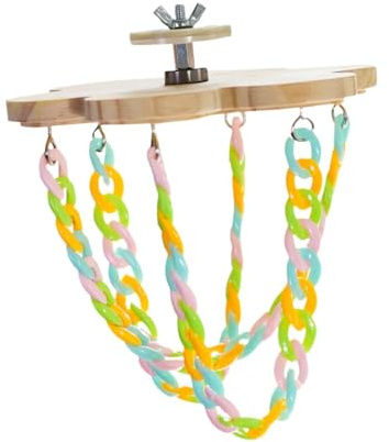 Ronyme Chaînes colorées Robustes pour Suspendre Un Jouet, Accessoires de Cage, balançoire pour Petits Animaux (, etc.).