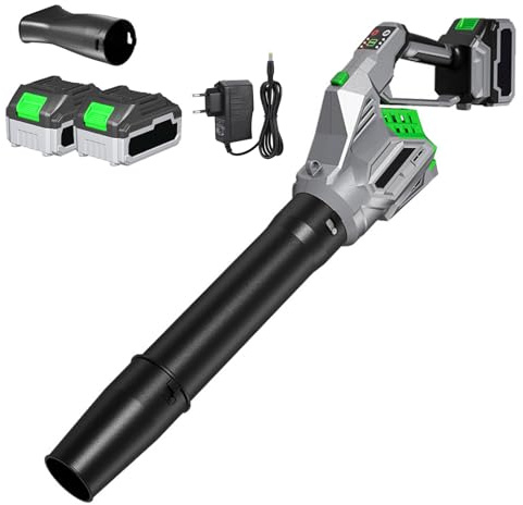 Soffiatore Per Foglie Senza Fili Alimentato a Batteria Motore 220 V Per La Pulizia Del Giardino Rimozione Foglie E Detriti Con Batterie Spazzaneve Elettrico