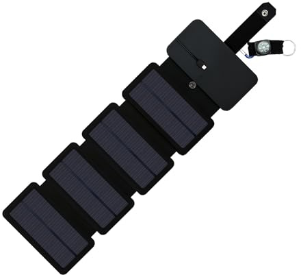 Chargeur solaire pliable – Panneau de charge portable pour téléphone extérieur, appareil d'alimentation de voyage compact | Chargeur solaire pliable pour randonnée, camping, voyage, secours et