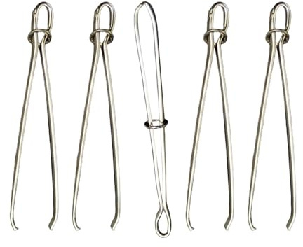 SUIOPPYUW Strumento per infilare il filo antiscivolo, pinzette per cordini elastici, dispositivo per punteruolo, rapido e semplice per lavori artigianali e di cucito, strumento per