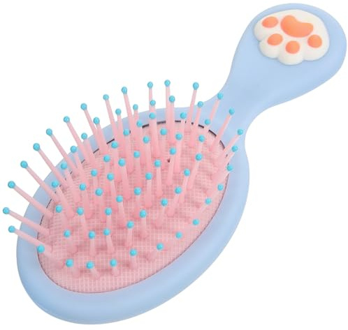 FELTECHELECTR Hair Brush with Cat Claw Design, Portable Detangler Brush for Hair Made of Sturdy Abs, Featuring Soft Bristles for Gentle Grooming at Home or Travel, for Random Color