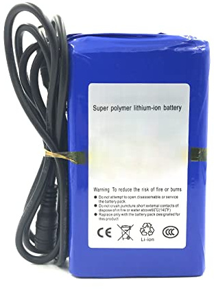 FREEDOH DC 12V Wiederaufladbarer Lithium-ionen-akku 10000mAh Tragbarer Polymer-li-ionen-akku Mit Ladegerät Passend Für Powerbank CCTV Kameras Beleuchtungswerkzeuge LED-Streifen Und Mehr.