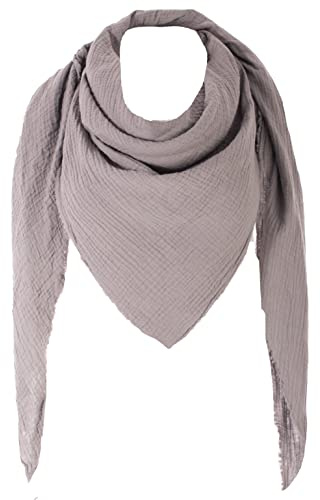 FASHION YOU WANT XXL Tuch 23 Farben Farbwahl Halstuch Musselintuch Musselin Damen Damenhalstuch Dreieckstuch Schal Herren Männer Frauen Herrenhalstuch Dreieckig leicht (einlagig))