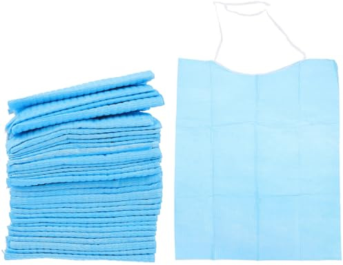 GLEAVI 120stücke Wasserdichte Lätzchen Für Senioren Praktische Einweg-schürzen Zum Essen Anti-öl Und Speichel Hochwertiges Schnelltrocknend Designs Für Pflege