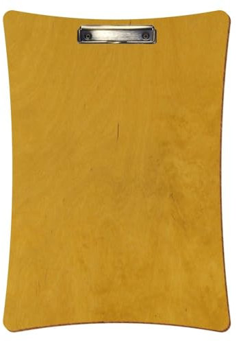 Bütic Porte-bloc concave en chêne clair pour DIN A3 A4 A5 A6 Format A3 haut Pince à étrier antique