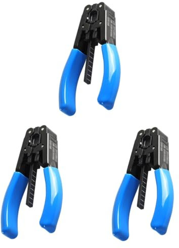 UKCOCO 3 Stk Abisolierzangen Drahtseilschneider Aus Edelstahl Kabelschneider Crimpwerkzeug Crimpzangen Kabelabisolierer Koaxial Kabel Abisolierwerkzeug Kabelklemme Schmetterling