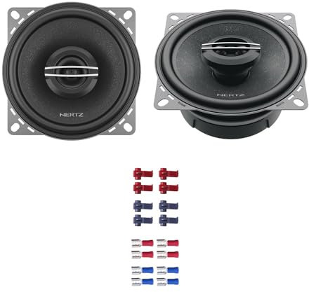 Hertz Auto Lautsprecher Boxen CX 100 240 Watt 10 cm 2 Wege Koax passend für Renault Kangoo I bis 2007 Armaturenbrett vorne