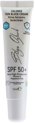 Bilge Öztürk Farbige Zink Oxid Sonnencreme für Kinder und Erwachsene, LSF 50, Wasserbeständiger Sonnenschutz zum Skifahren, Surfen, Vitamin E, Reisegrößen Produkte, Weiß