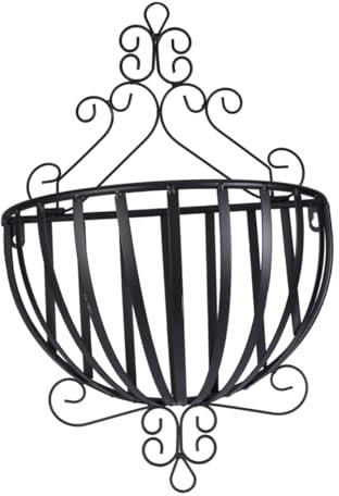 BESPORTBLE Hängender Blumentopfhalter Aus Metall Für Wandmontage Entwässerungsdesign Für Innen Und Außenbereich Einfache Installation Und Reinigung