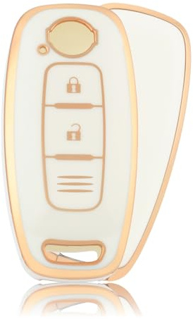 OFFCURVE Etui a Cle Voiture Coque Clé, Étui à Clés Couvre Clef Cache Clef Apte à Nissan Qashqai X-Trail Juke Ariya Altima Teana Pathfinder Rogue Bluebird Kicks Sylph