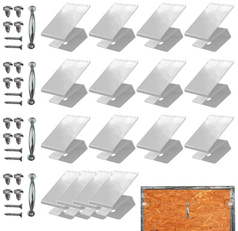 COMFOLIVING Sturmfenster-Clips, Fensterbrett-Clips,Wiederverwendbare Sturmfenster-Clips, Fensterladen-Beschläge - Wiederverwendbare Sturmklemmen für Fensterläden, sicherer Schutz für Häuser und