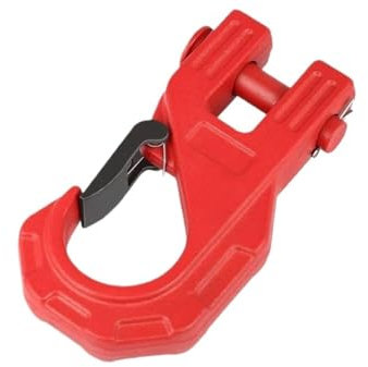 Synthetisches Windenseil-Kit 3/8 Windenhaken, robust, max. 20 Tonnen, geschmiedeter Stahl, Windenhaken, Windenschlepphaken, Rutschhaken für Synthetisches Seil, Windenkabel Abschleppseil(Orange)