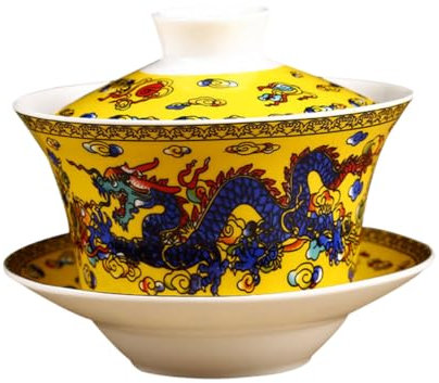 PRETYZOOM Vintage Teetasse - Teeschale Im Chinesischen Stil - Großes Teeservice - Porzellantasse - Teetassen-set - Teeschale Zur Teezubereitung