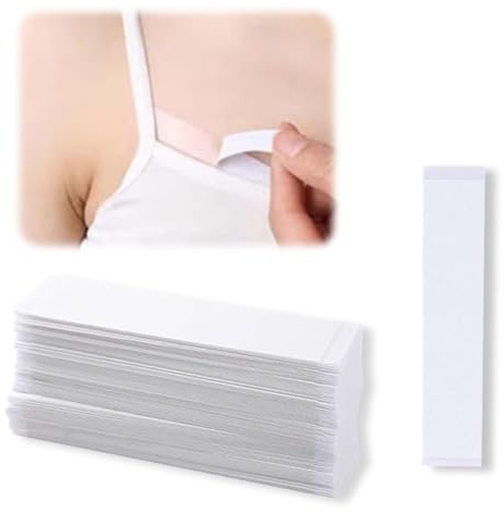 WUSJCOF Nastro biadesivo Fashion Tape (144 pezzi) - Adesivo forte tutto il giorno, delicato su pelli sensibili, ideale per tessuti e vestiti, utilizzabile come body tape